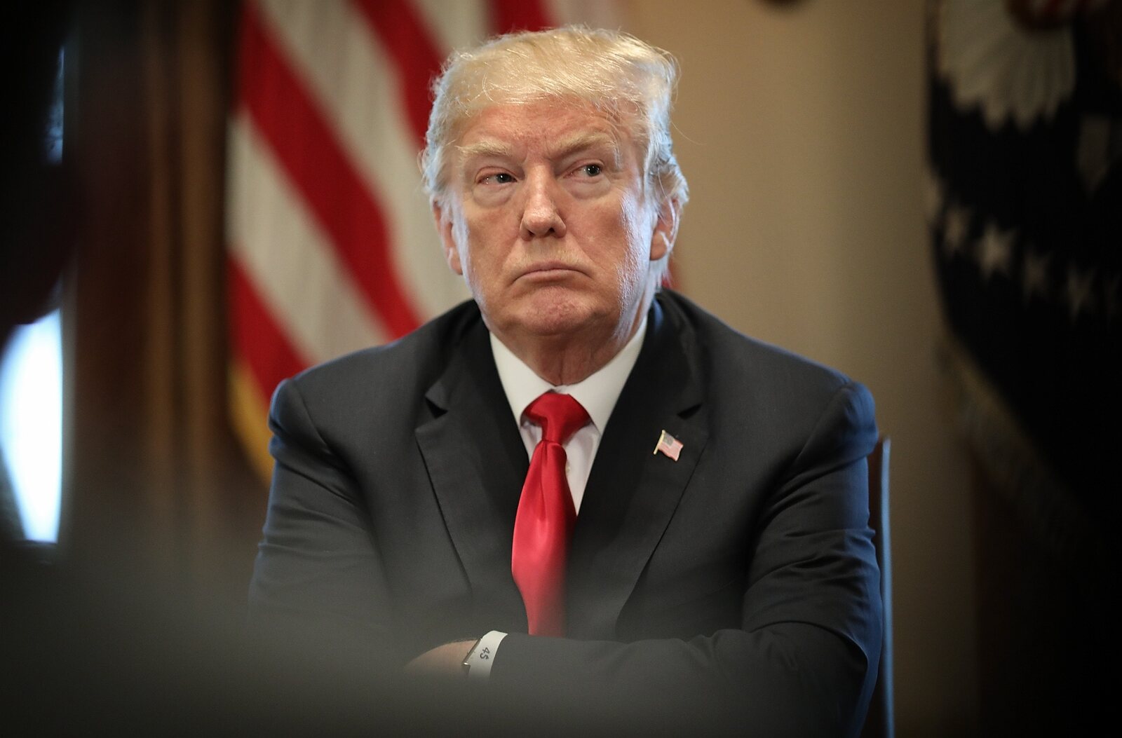 Donald Trump in a television still